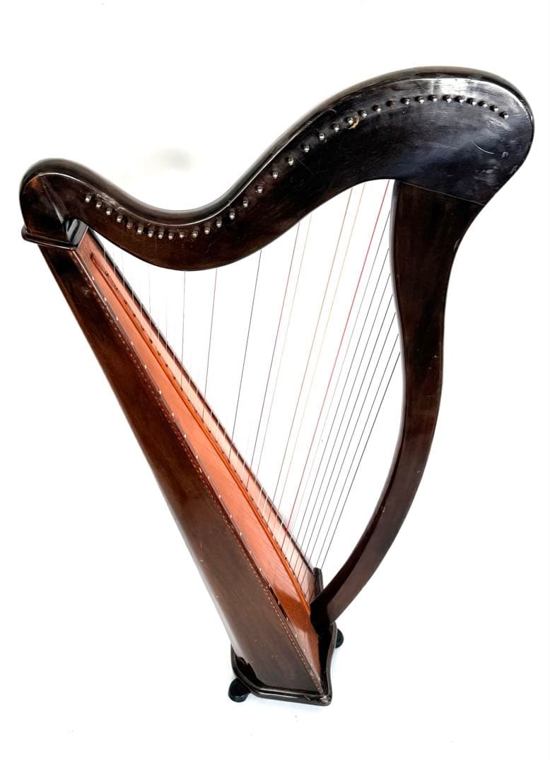 AOYAMA HARP 青山ハープ 34弦 フォークハープ 脚付き 予備弦多数