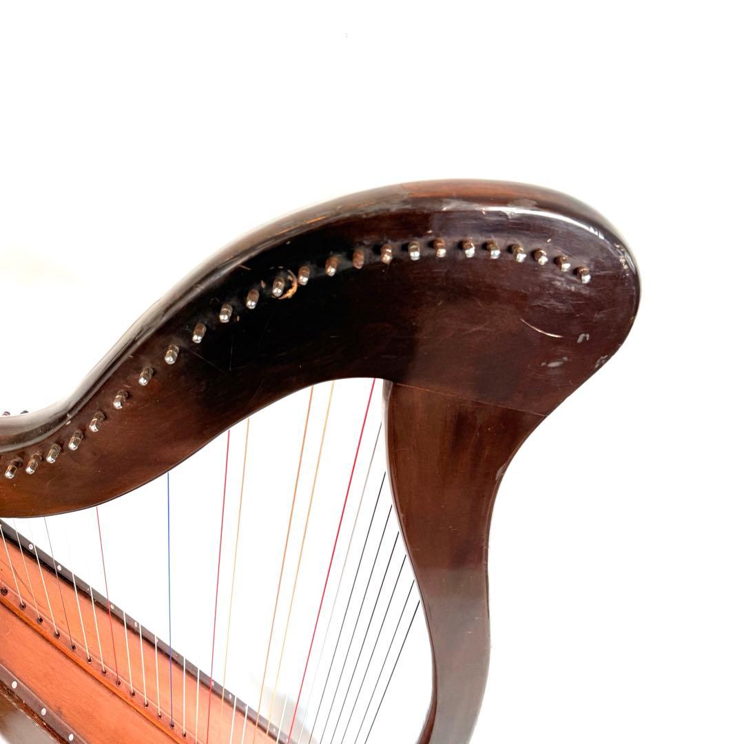 AOYAMA HARP 青山ハープ 34弦 フォークハープ 脚付き 予備弦多数