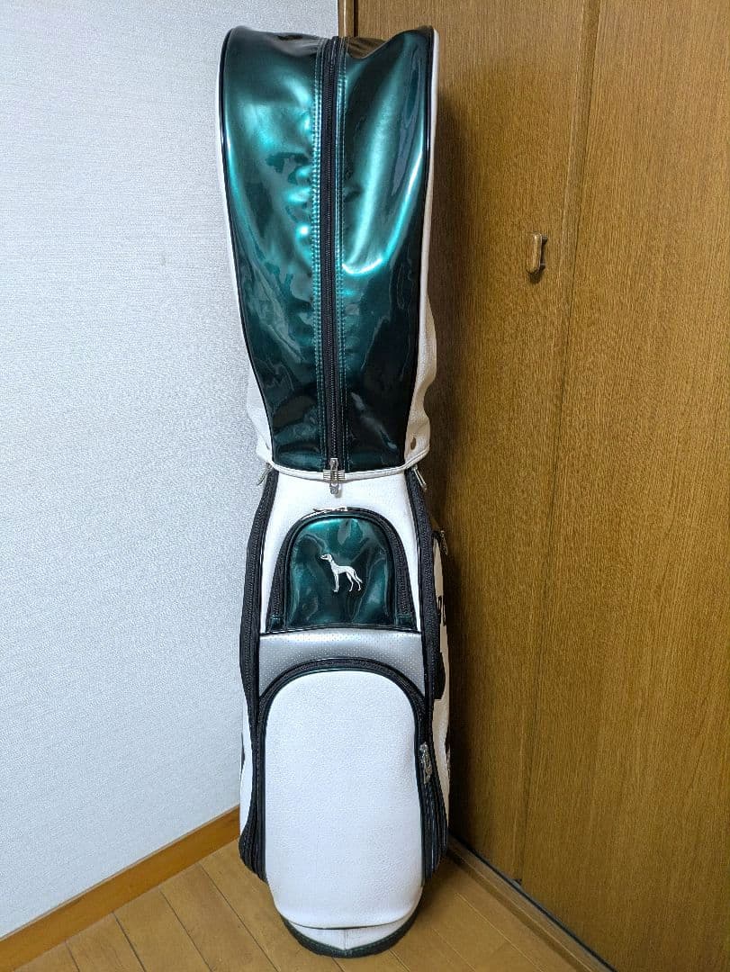 中古 adabat アダバット ゴルフ キャディバッグ【ホワイト/グリーン】