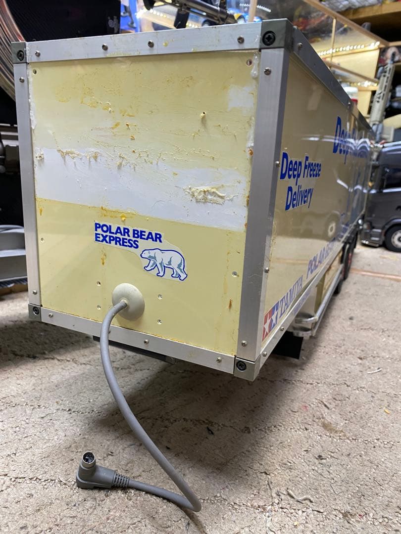 タミヤ　1/14 3軸リーファー　チップ運搬車風トレーラー