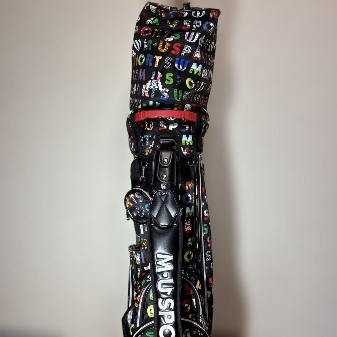 MUスポーツカラフルロゴプリント総柄スタンドキャディバック