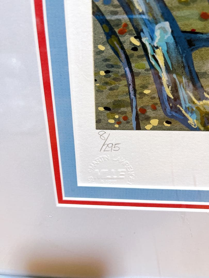 真作 超希少 ヒロ・ヤマガタ オータムアフタヌーン　シルクスクリーン 直筆サイン