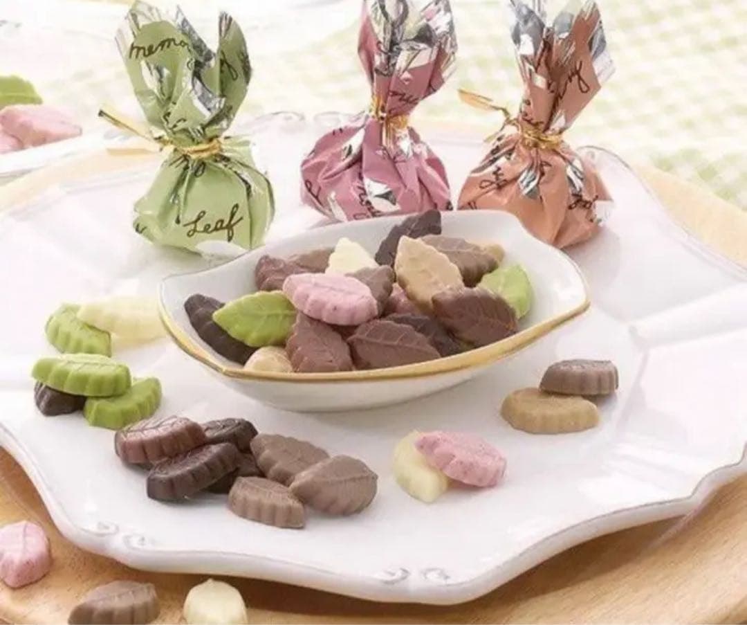 【セラッチ】モンロワール　リーフメモリー　徳用チョコ5袋　ショップ紙袋2枚