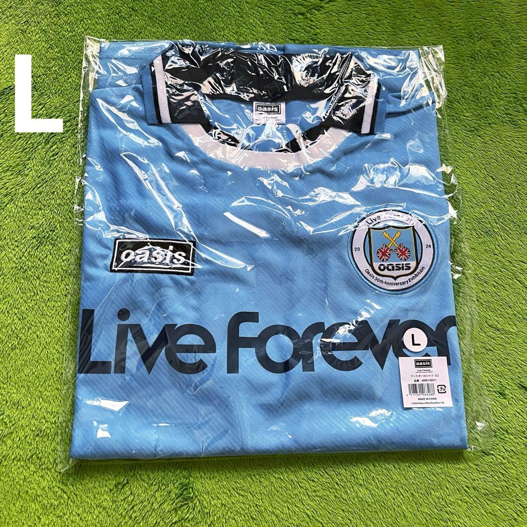 【新品】オアシス oasis 30th フットボールシャツ L