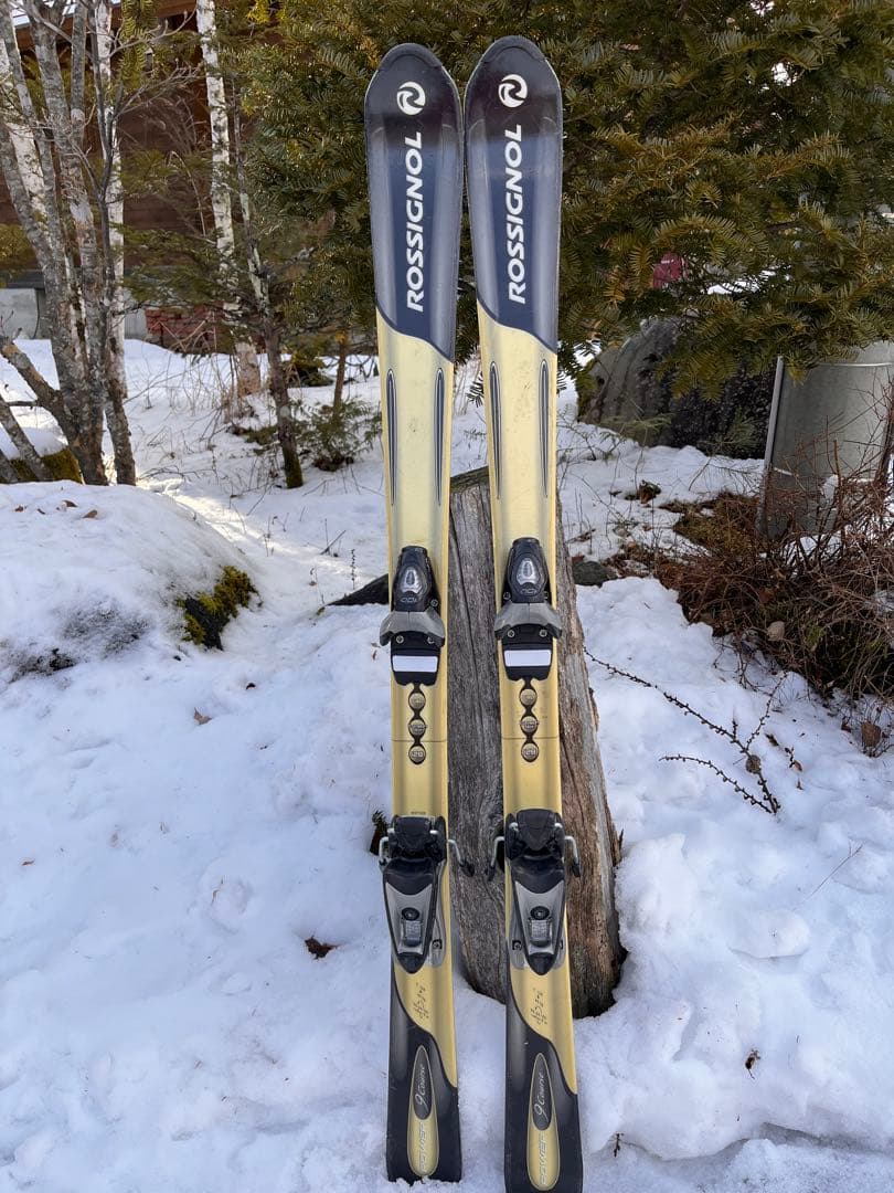キッズ用ROSSIGNOL スキー板 バインディング付き128cm