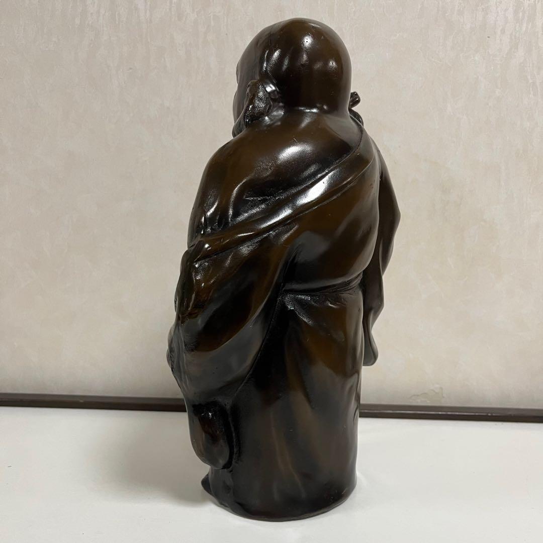 布袋さま【ブロンズ像】　　　銅製置物　　　　　　　　　　　アンティーク七福神仏像