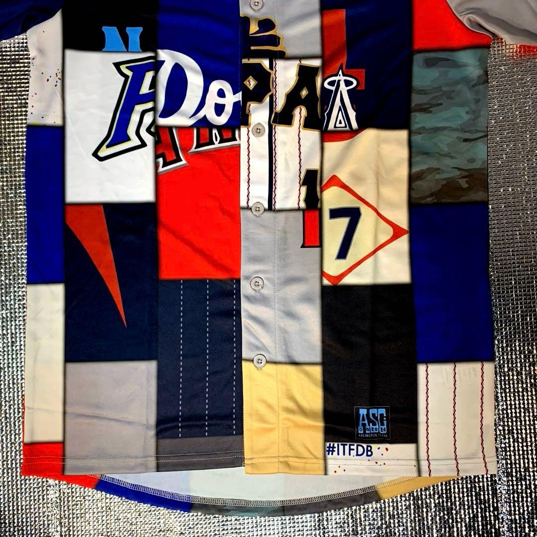 大谷翔平　プリントサイン付き歴代ミックスユニフォーム　50/50CLUB　非売品