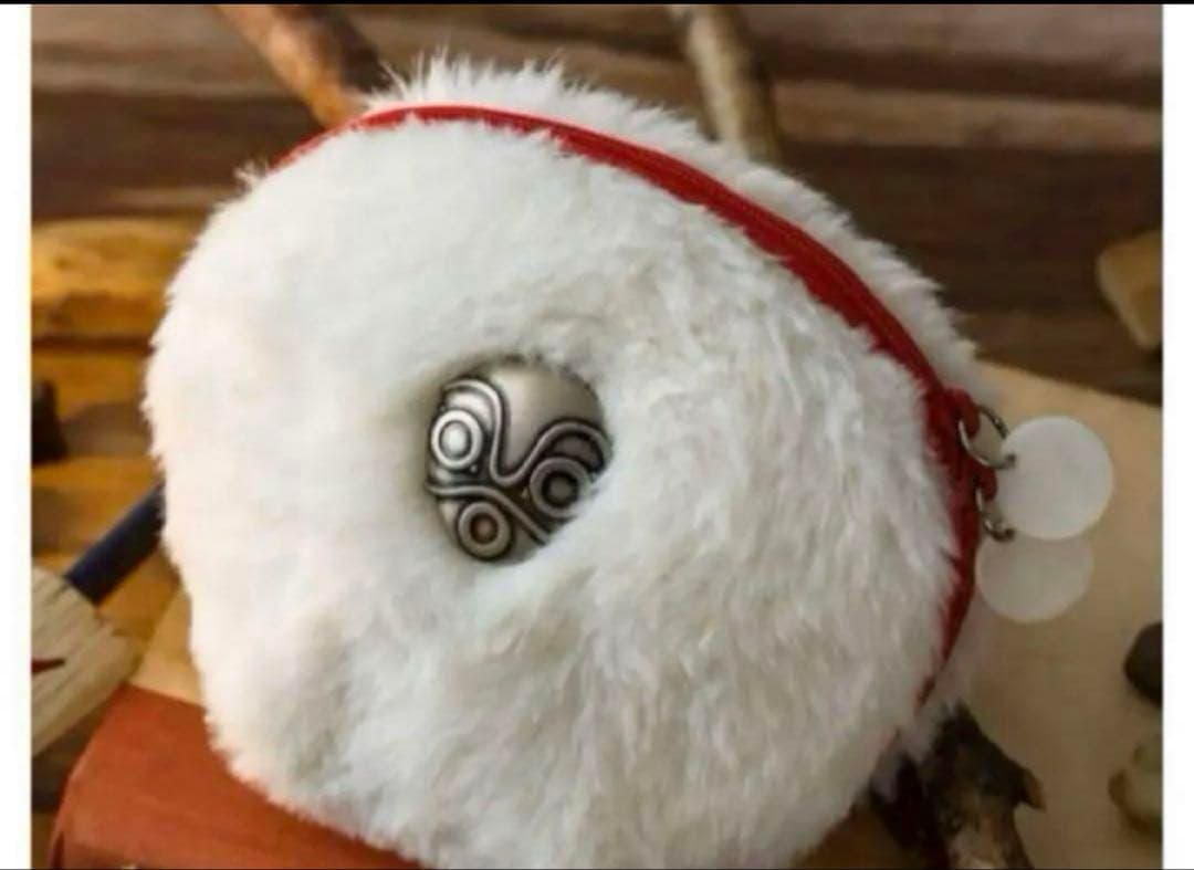 ◯未開封　もののけ姫　サンのファーポーチ 25周年限定