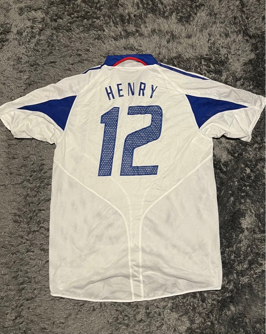 ティエリ・アンリ12番フランス代表2004年アウェイユニフォームM