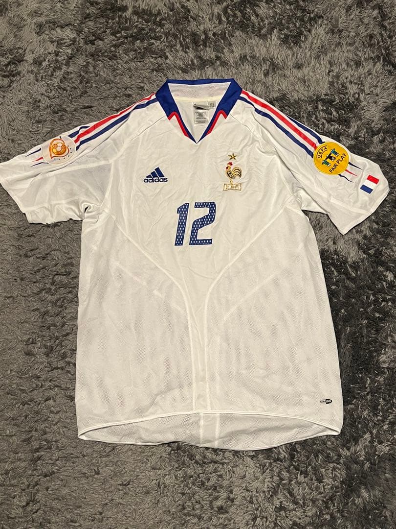 ティエリ・アンリ12番フランス代表2004年アウェイユニフォームM