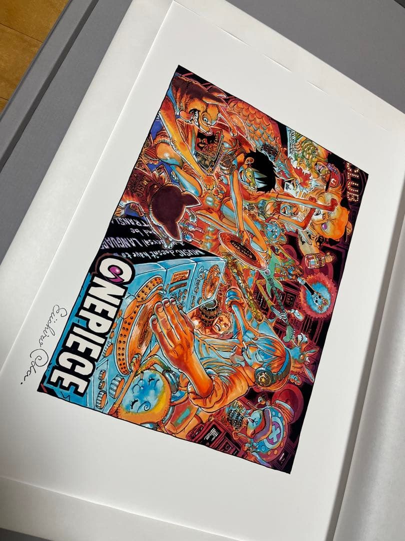 世界20部限定　ワンピースNFT付きアート 尾田栄一郎先生サイン入り