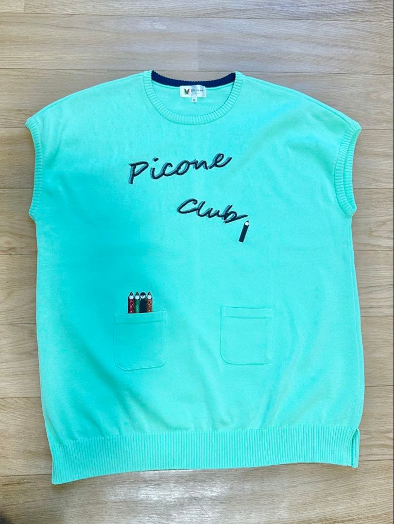 ★新品★Picone Club ミントグリーンニットシャツ II