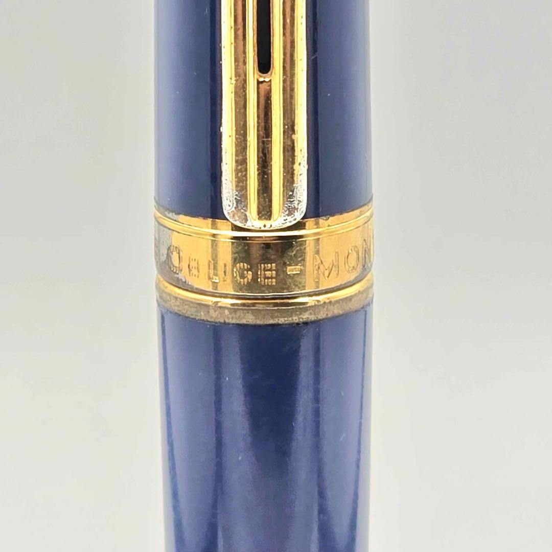 廃盤 希少 モンブラン ノブレスオブリージュ ブルー リップ割れ無し 14K