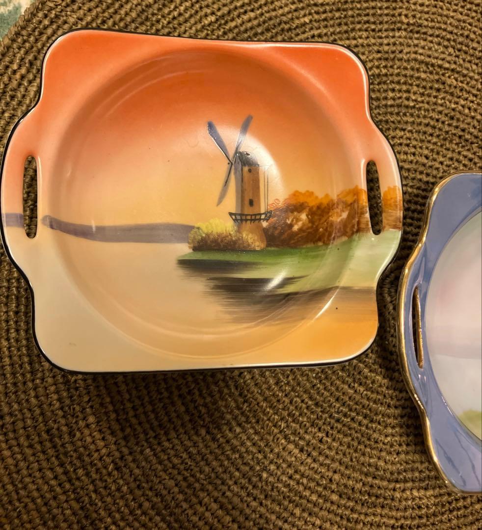 オールドノリタケ　湖畔シリーズ