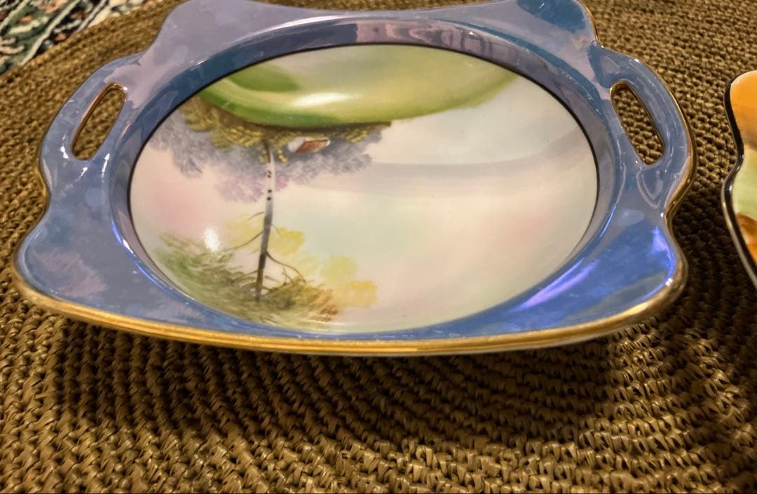 オールドノリタケ　湖畔シリーズ