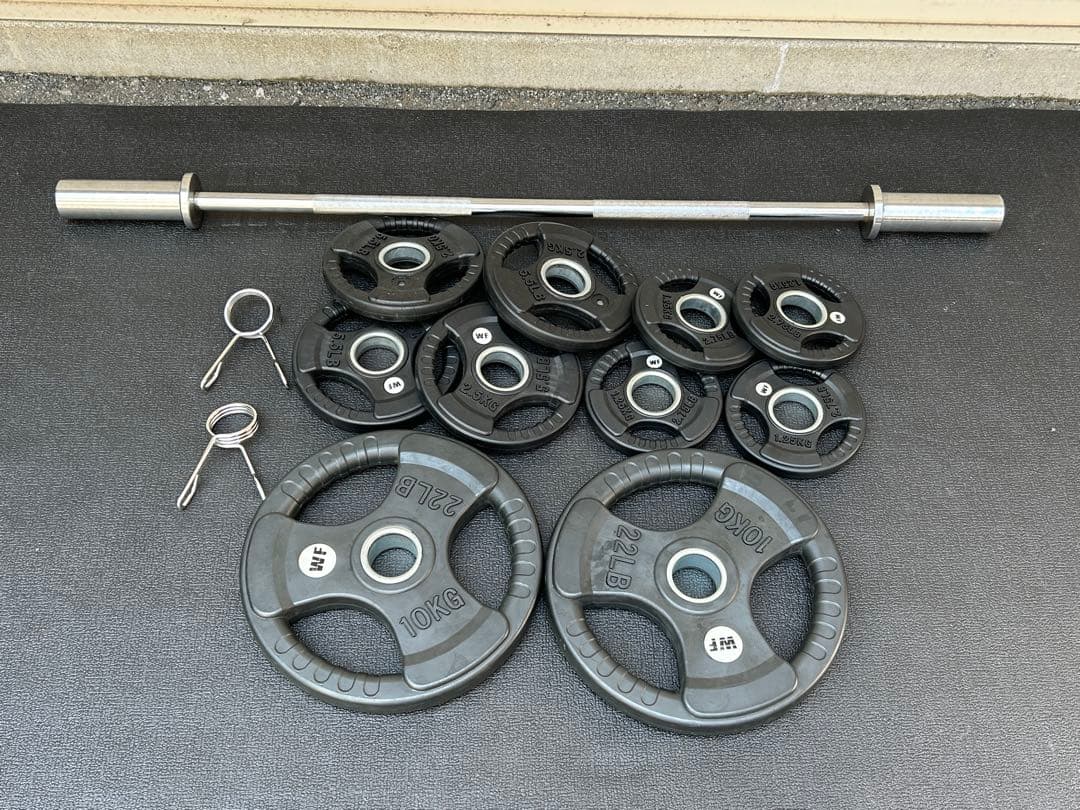 バーベルセット　　ワイルドフィット　プレート35キロ ＋ 120cmシャフト