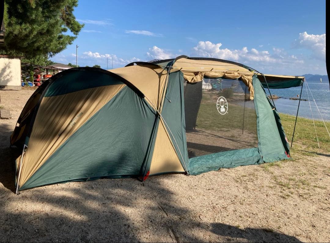 美品 Coleman コールマン ラウンドスクリーン2ルームハウス 複数人用