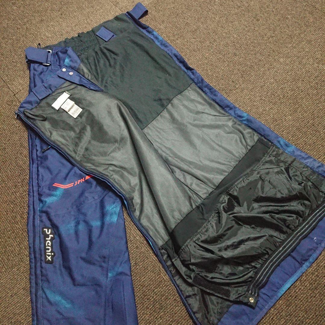 送料無料【Phenix】フルオープンネイビースキーパンツ M