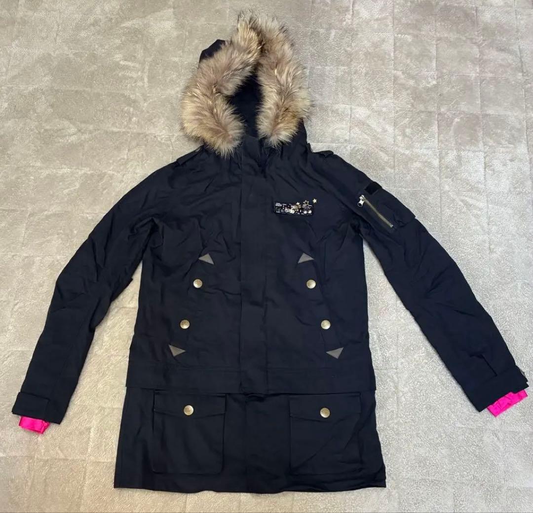 DESCENTE スキーウェア　Lサイズ　ピンク/ブラック