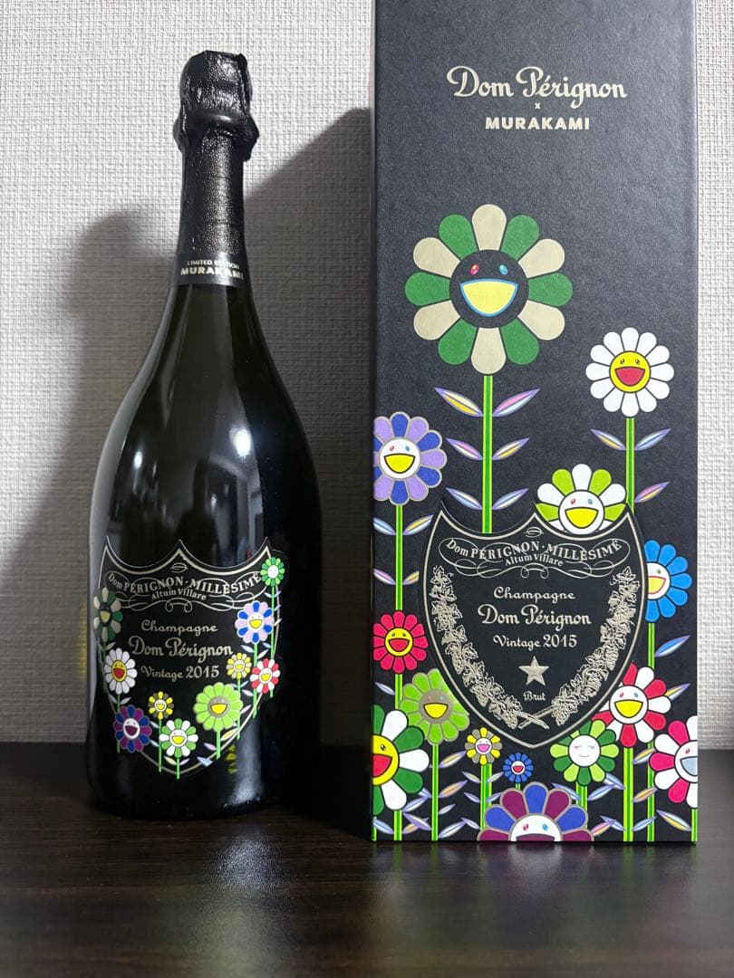 r*1様 新品未開封ドンペリ×村上隆ヴィンテージ 2015限定ギフト箱・バッグ付