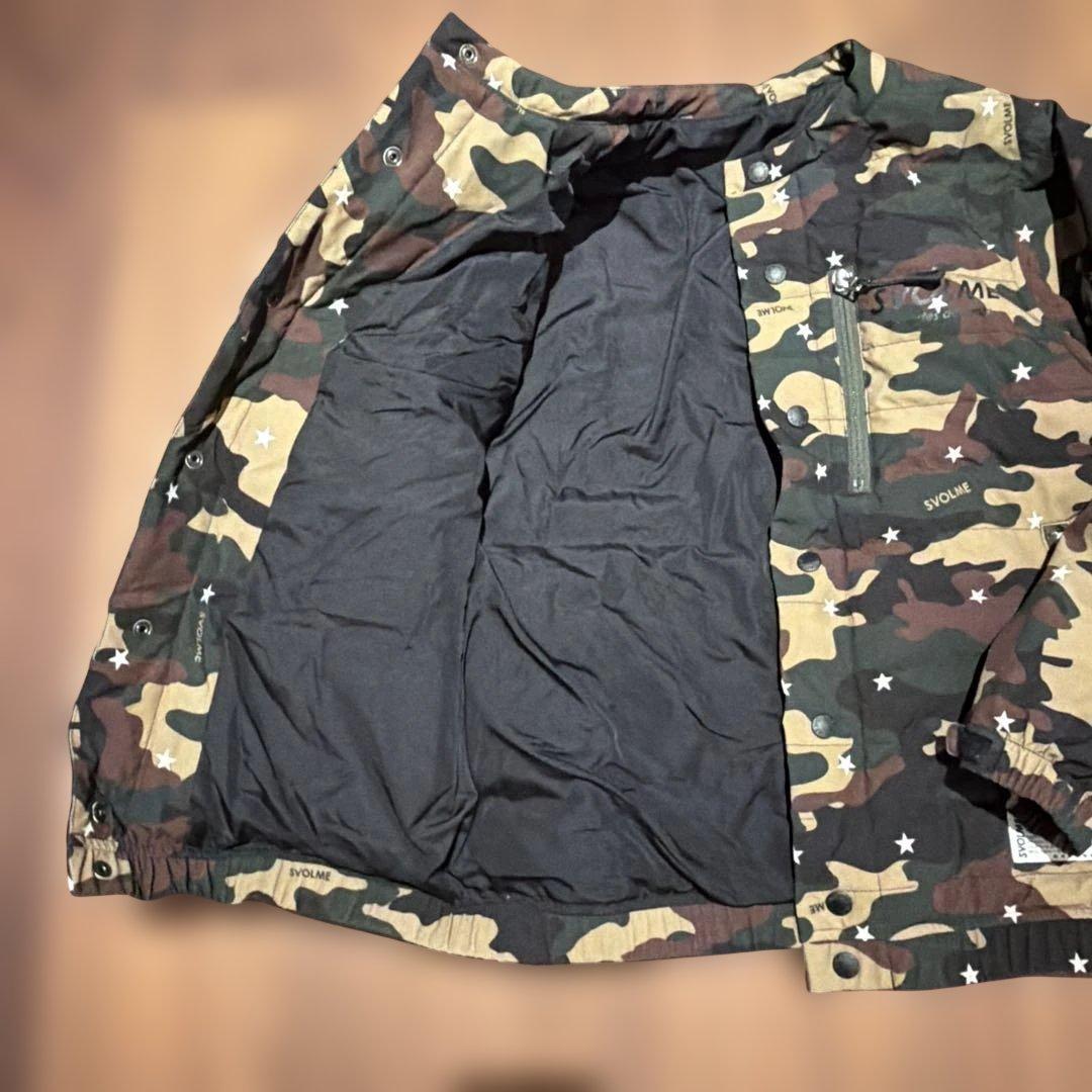 SVOLME 迷彩柄ダウンコート