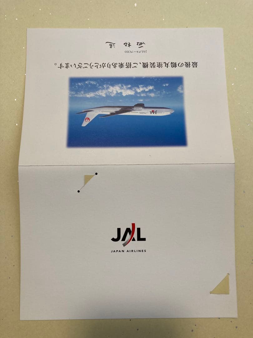 JAL 「さよなら鶴丸」　最終便搭乗記念