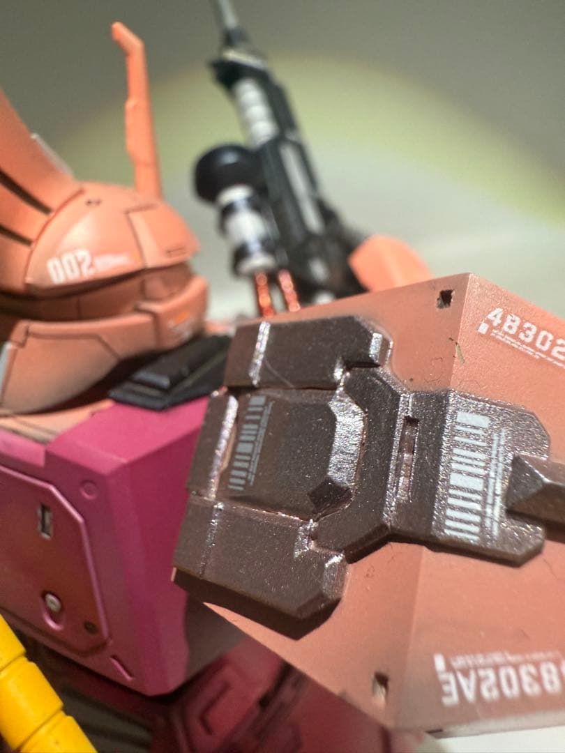 ガンプラ MG 1/100 ゲルググ 全塗装完成品 レジン改造 艶消し仕上げ