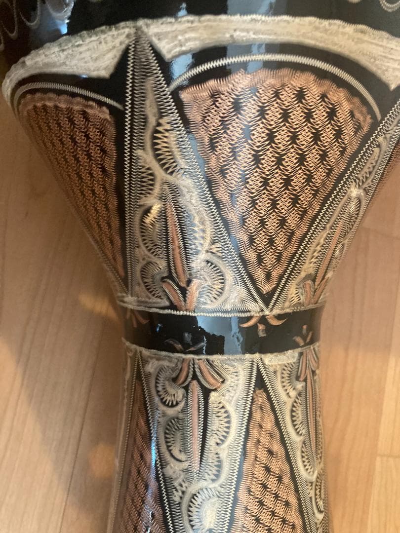 Mid-East ダラブッカ（黒装飾）中東パーカッション ドラム