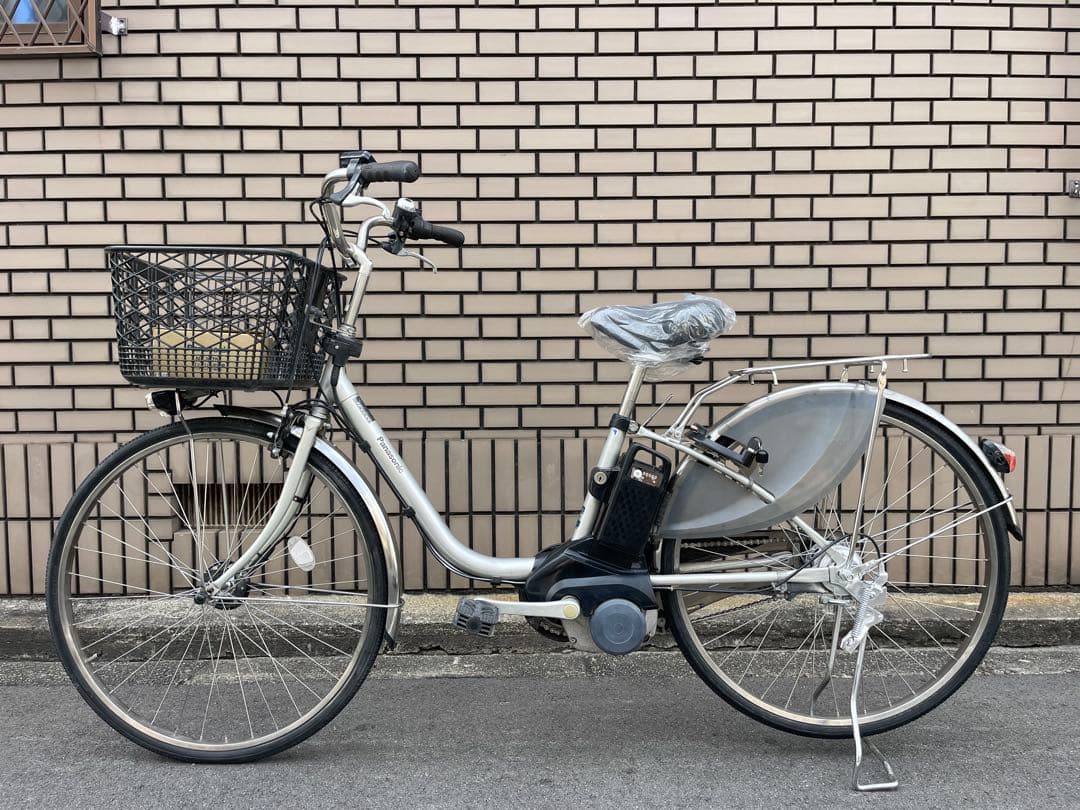 電動アシスト自転車 シルバー バスケット付き16ah