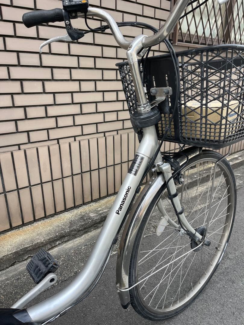 電動アシスト自転車 シルバー バスケット付き16ah