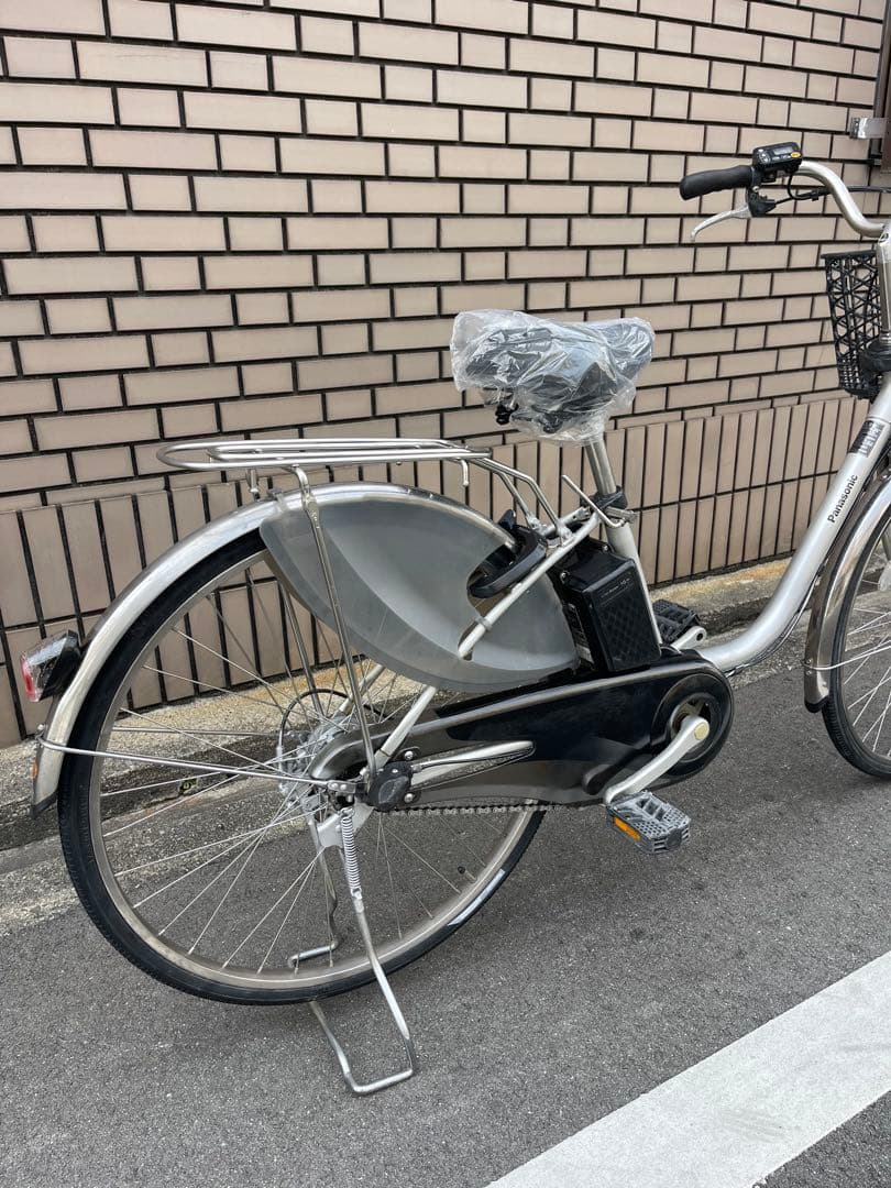 電動アシスト自転車 シルバー バスケット付き16ah