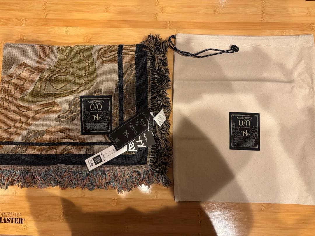 neru design works ブランケット topoカモサンドカラー