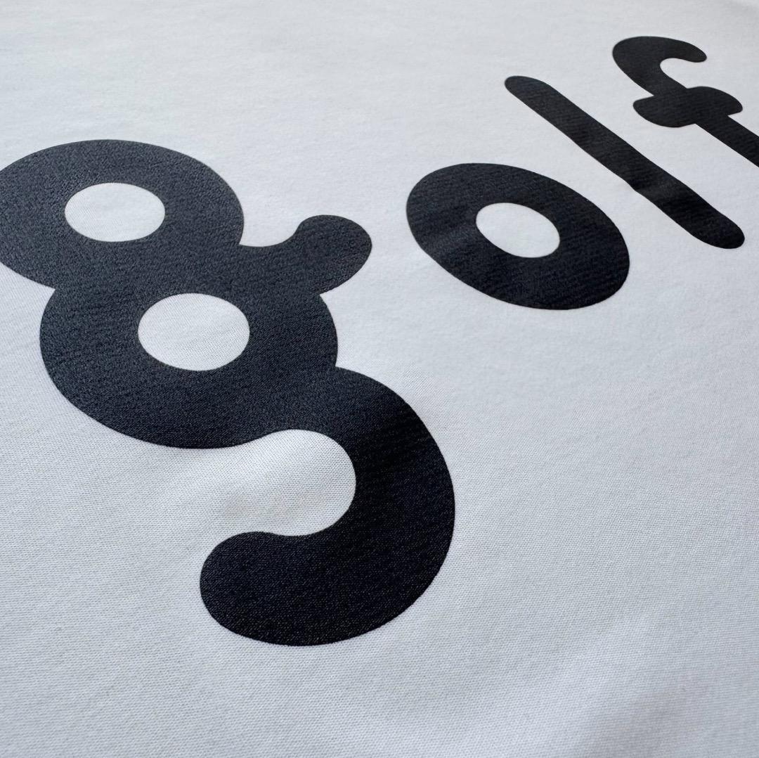 サイズL　［ 8G SHOOT ］モックネック半袖 ホワイト