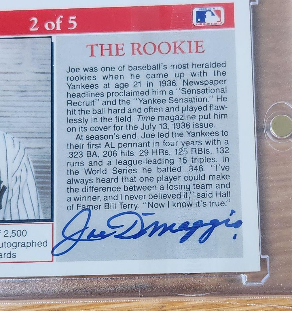 スポーツ選手 1992 SCORE JOE DIMAGGIO THE ROOKIE