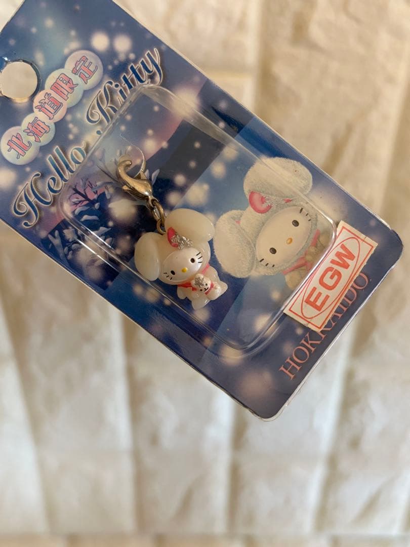 希少 ご当地キティ【北海道限定】4点セット 雪うさぎ 根付 ファスナーマスコット