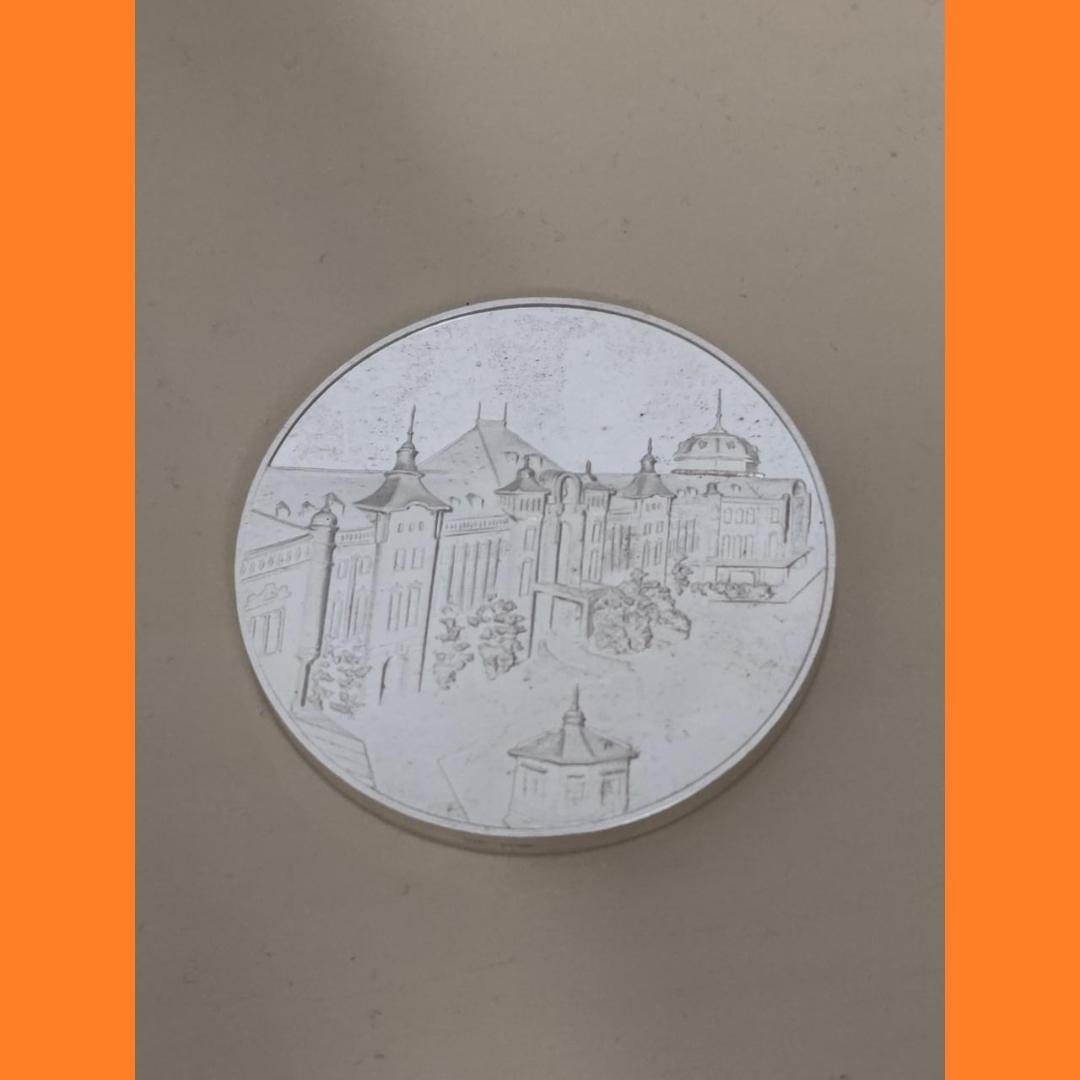 【純銀 約100g】鉄道100年記念メダル 鉄道黄金時代 1872-1972年