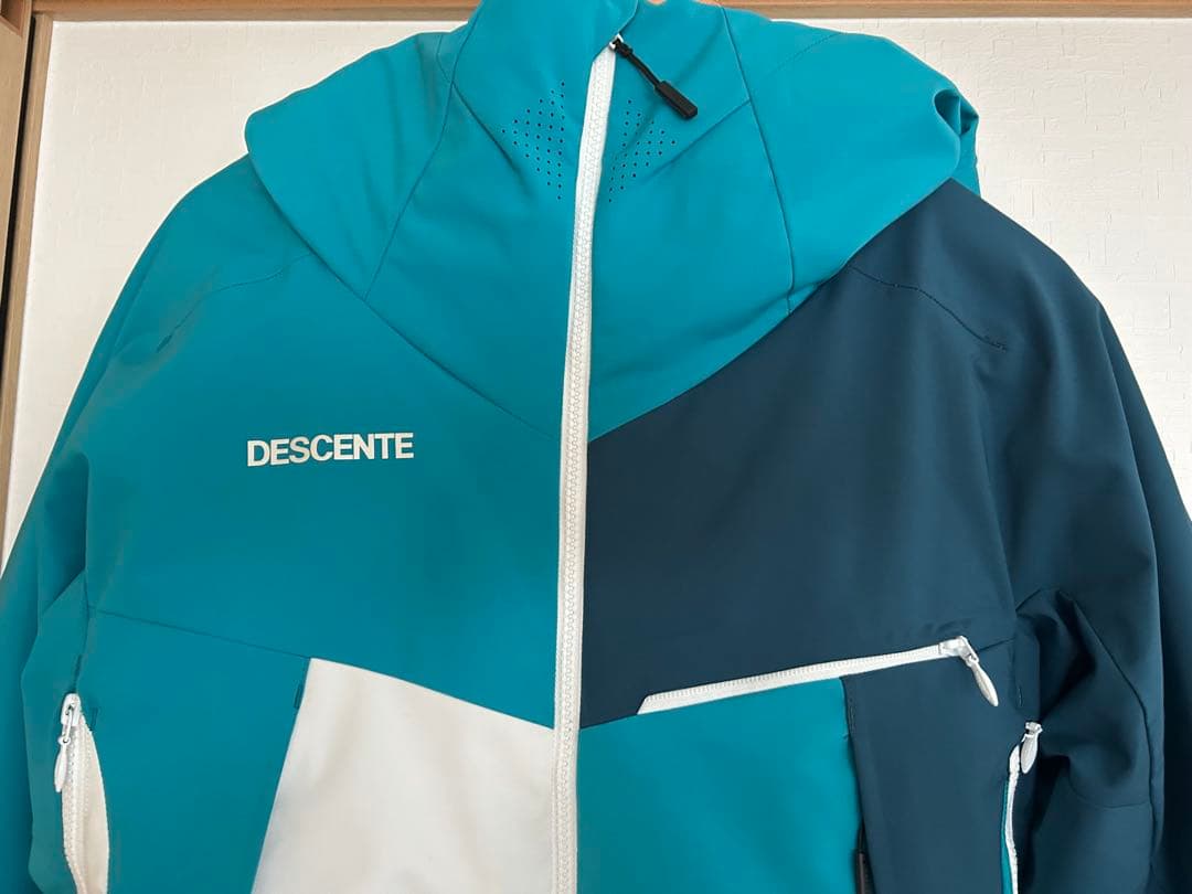 DESCENTE スキーウェア 青　白　Mサイズ