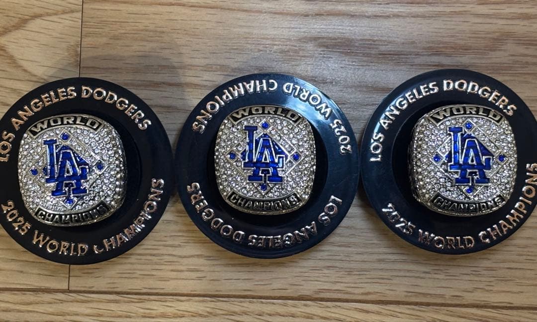⭐️年末セール️⭐️超希少3人セット大谷翔平・山本由伸・佐々木朗希2025世界一リング