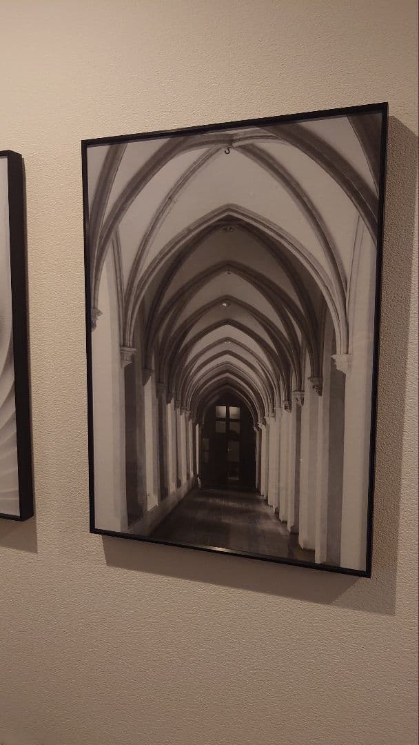 アートパネル　抽象画（黒フレーム）