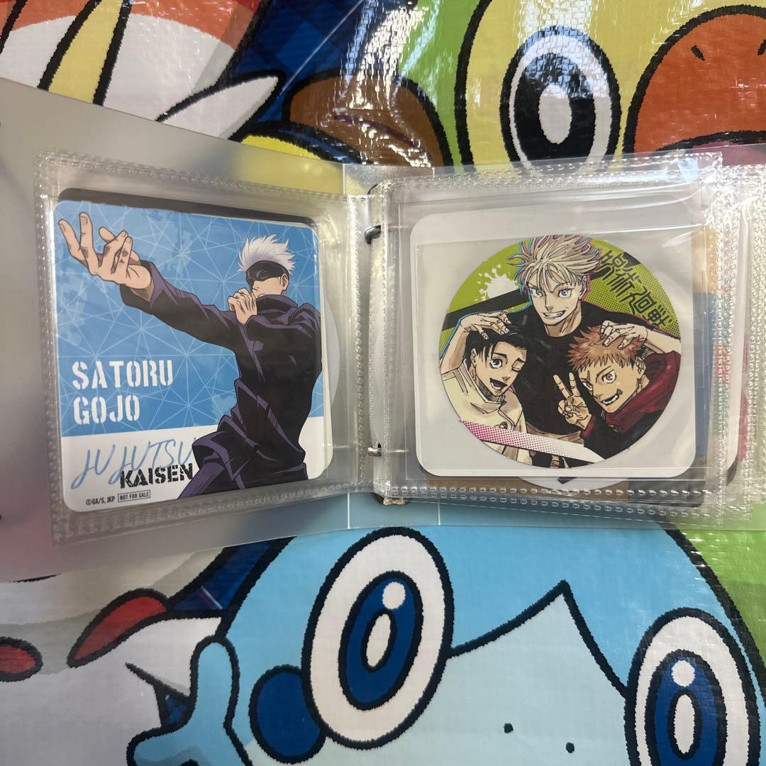 呪術廻戦　コースター38枚　ステッカー12枚　まとめ売り　五条悟