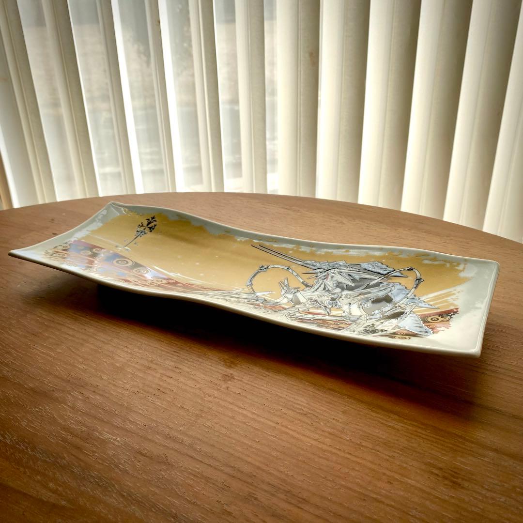 FSS/ファイブスター物語 九谷焼 長皿【希少】