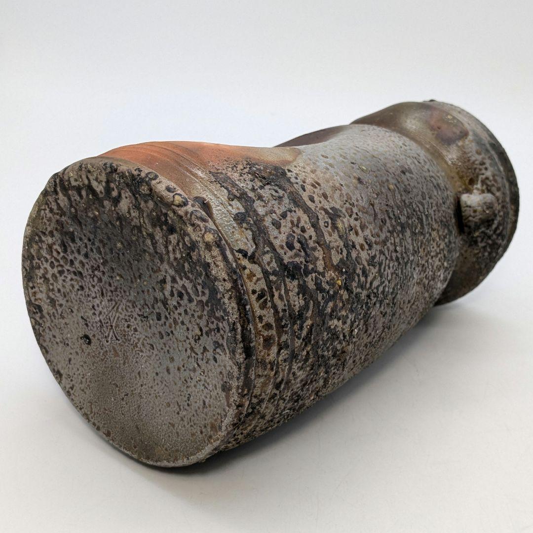 備前焼 窯変耳付花入 花瓶 花器 花生 フラワーベース 置物 華道具 茶道具