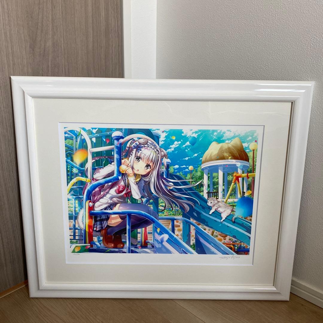 藤真拓哉 版画 「マカロンパーク」 2/90 アールビバン ミクスドメディア