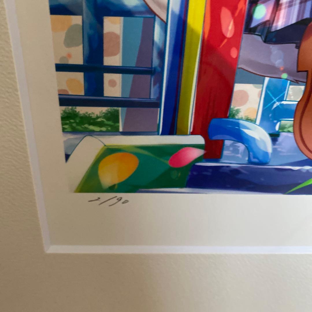 藤真拓哉 版画 「マカロンパーク」 2/90 アールビバン ミクスドメディア