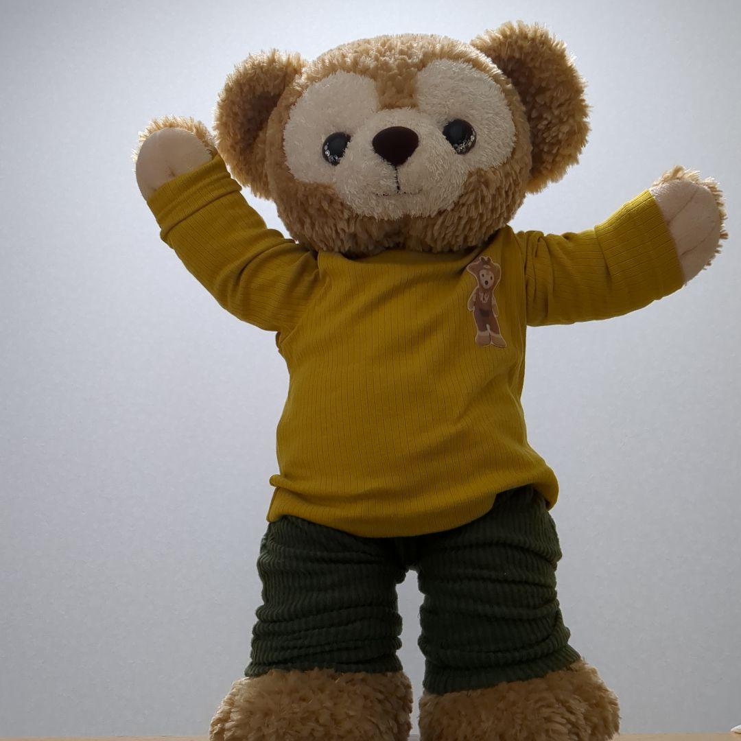 ダッフィーぬいぐるみ　抱き枕　トイスケルトン