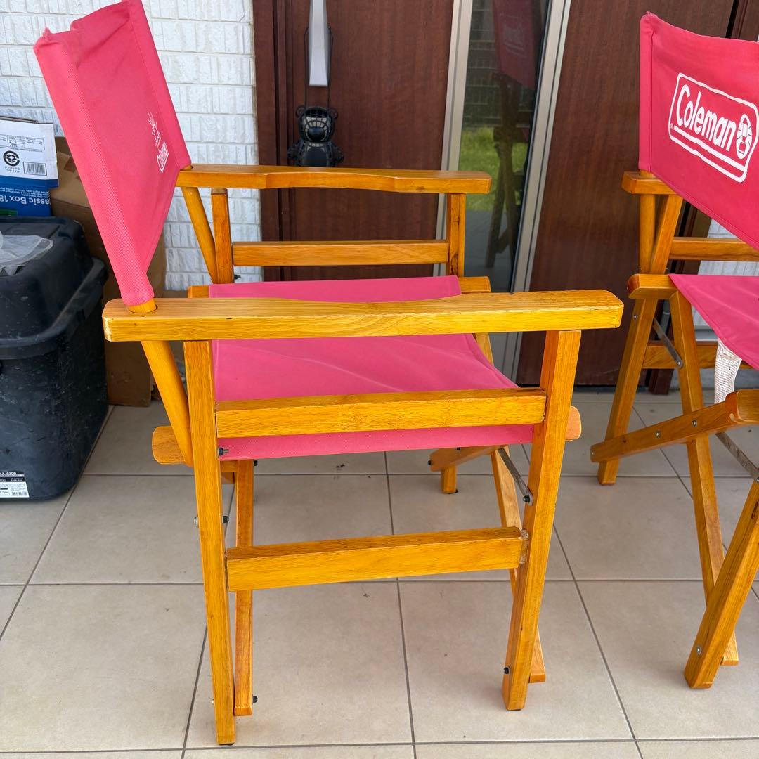 テーブル・チェア・ハンモック Coleman WOOD CHAIR CLASSIC STRAWBERRY