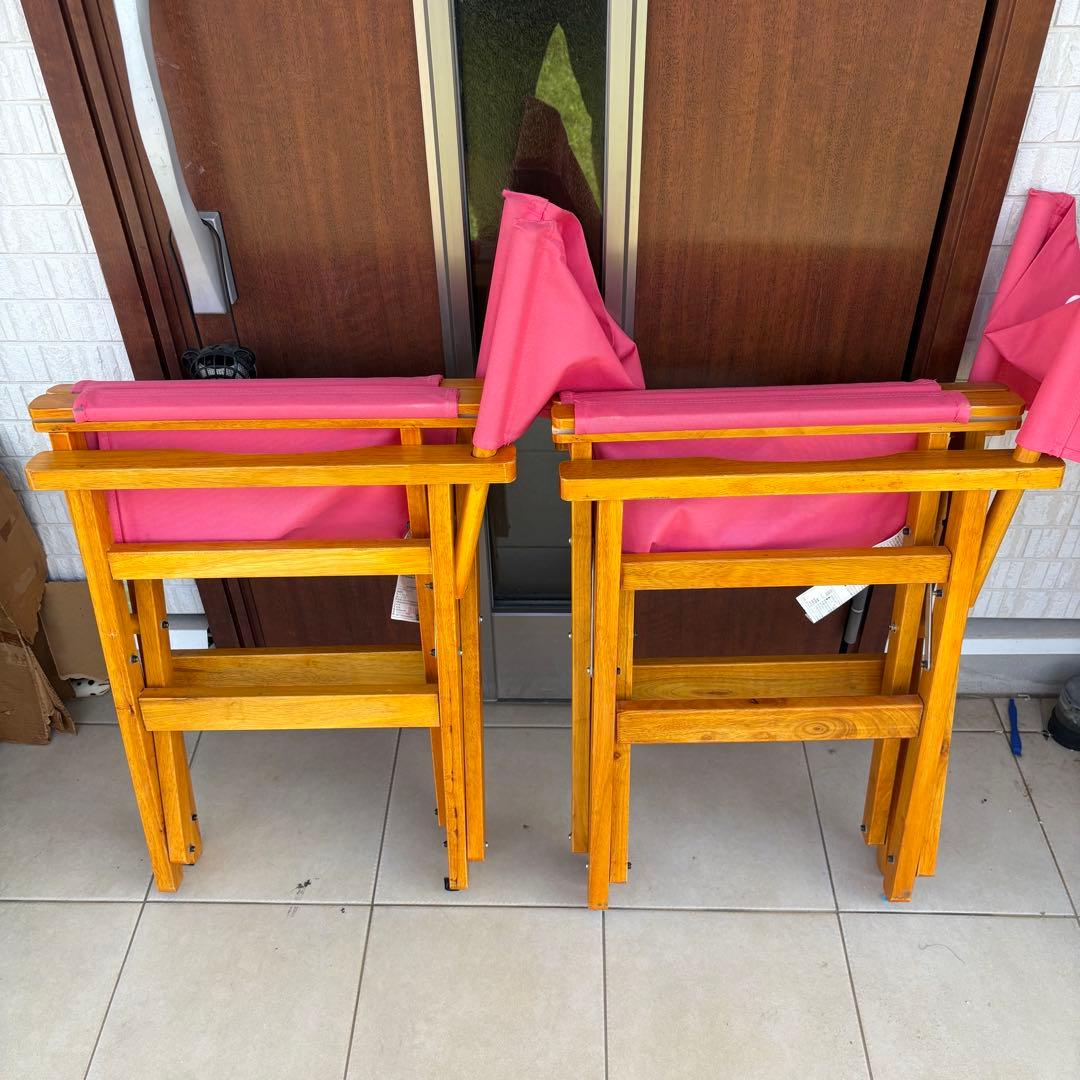 テーブル・チェア・ハンモック Coleman WOOD CHAIR CLASSIC STRAWBERRY