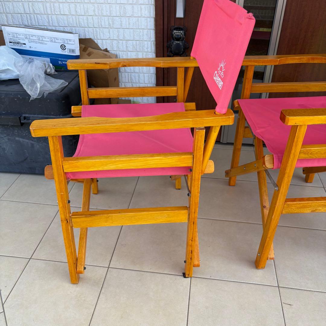 テーブル・チェア・ハンモック Coleman WOOD CHAIR CLASSIC STRAWBERRY