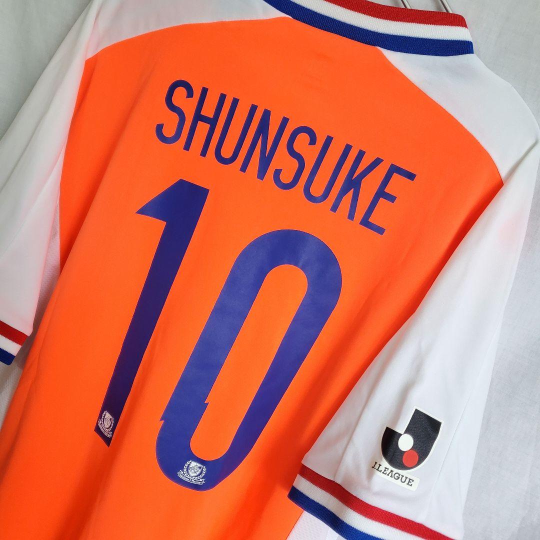 希少 横浜マリノス 中村俊輔 蛍光オレンジ ユニフォーム jリーグ アウェイ