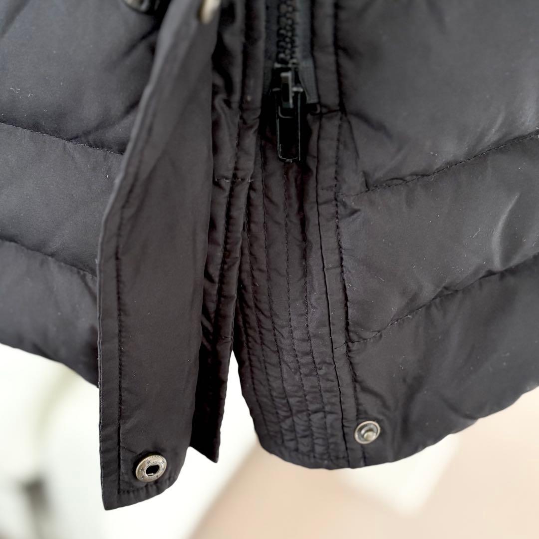 【美品】FILA GOLF ダッフルコート 黒S ダウン フェザー ロングコート